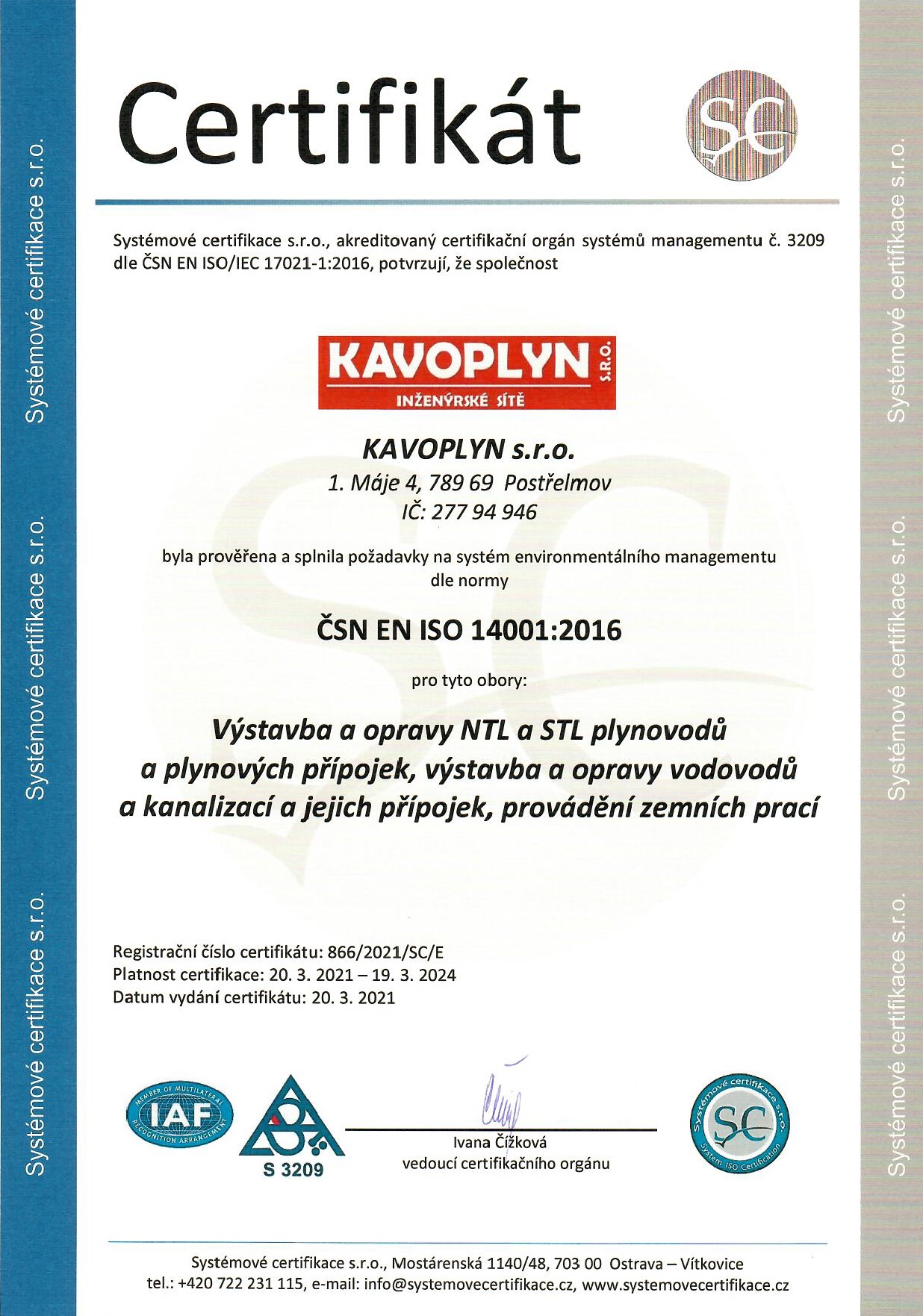 ČSN EN ISO 14001:2016