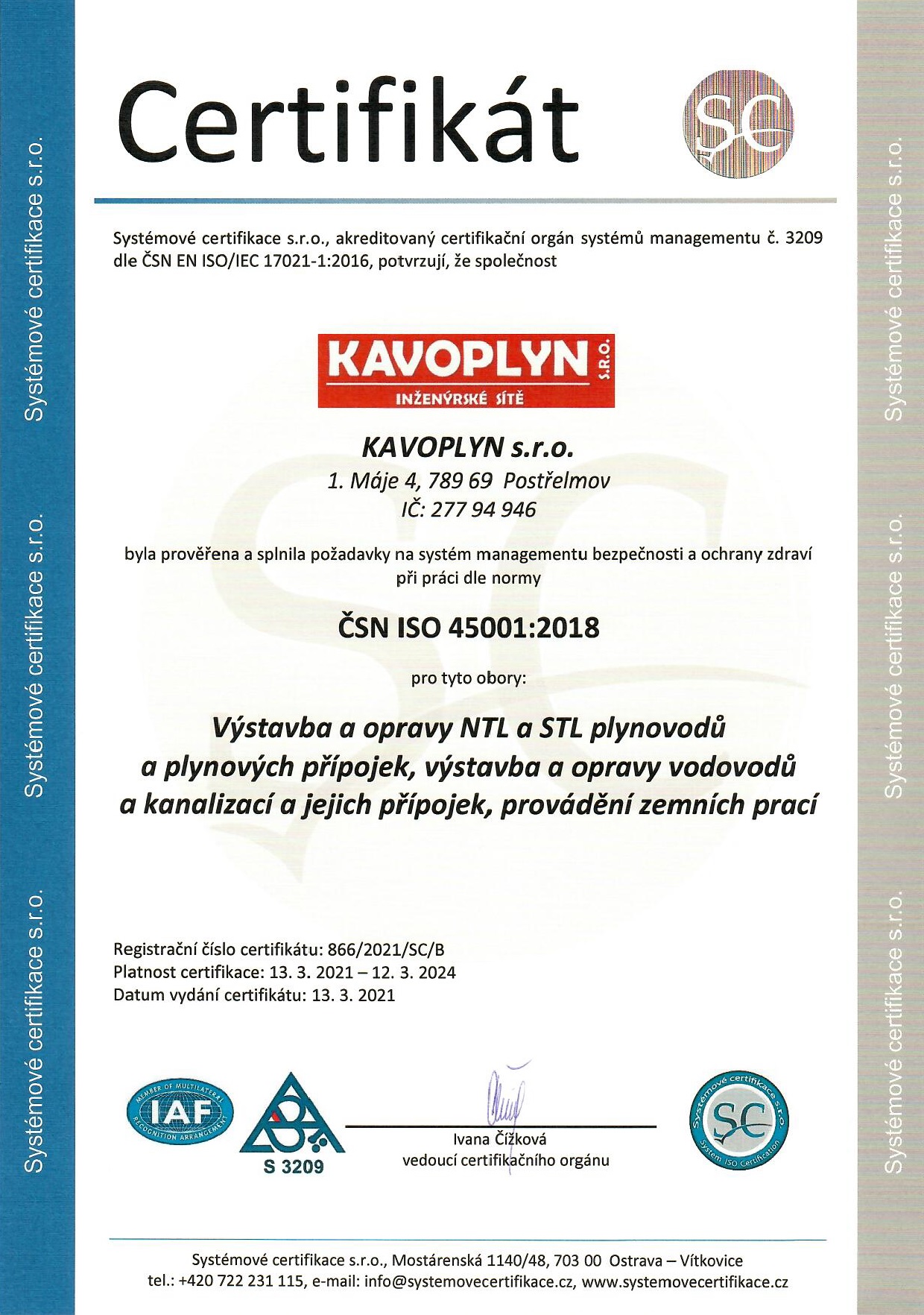 ČSN ISO 45001:2018