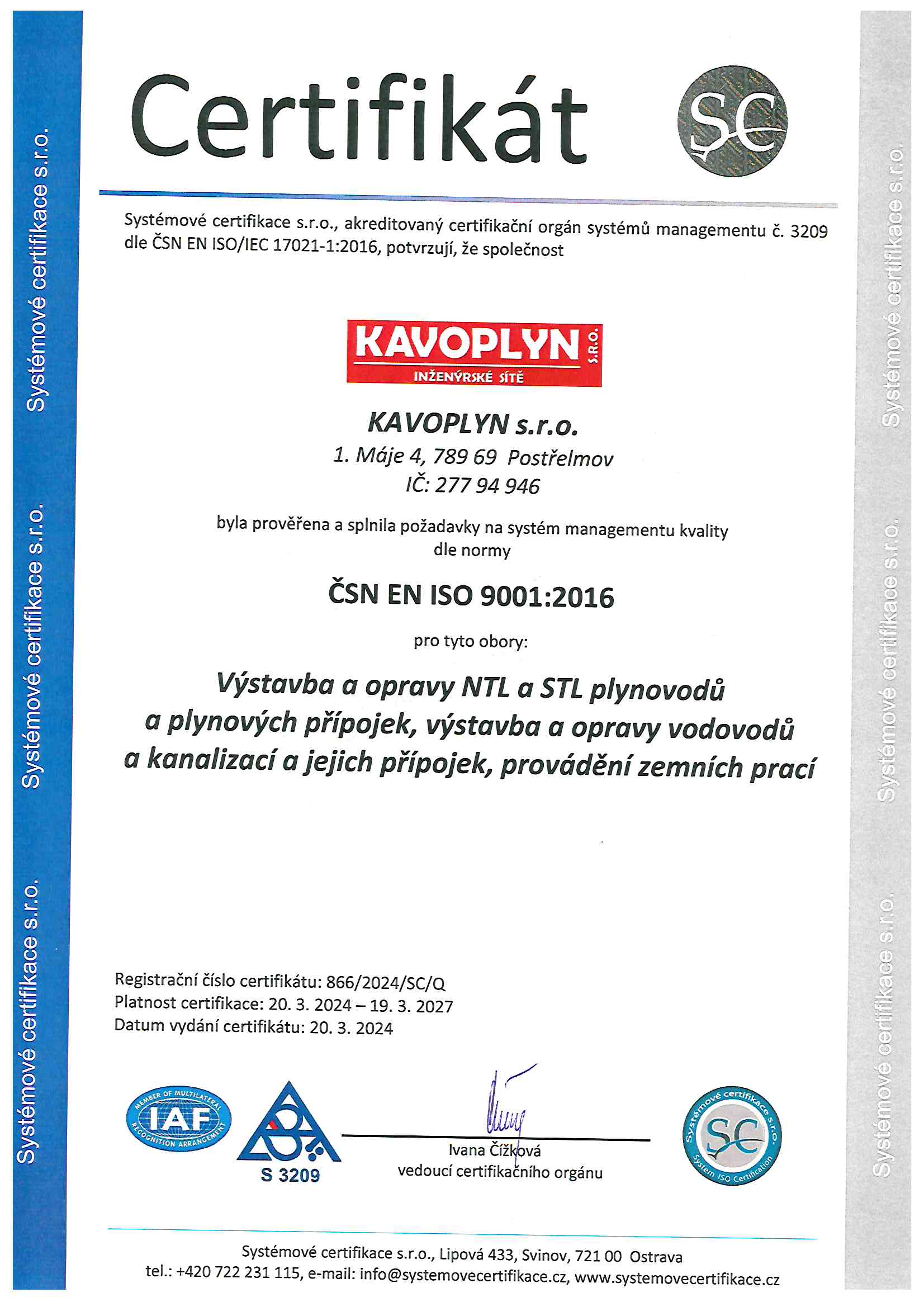 ČSN EN ISO 9001:2016