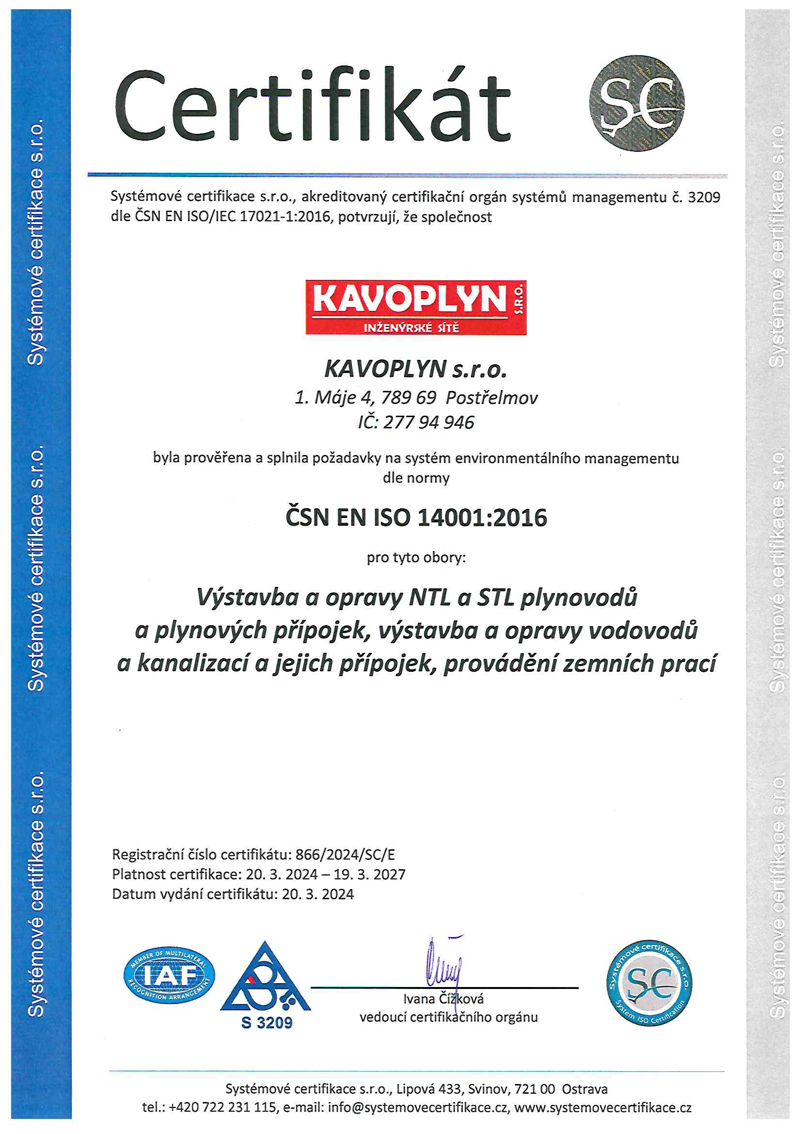 ČSN EN ISO 14001:2016