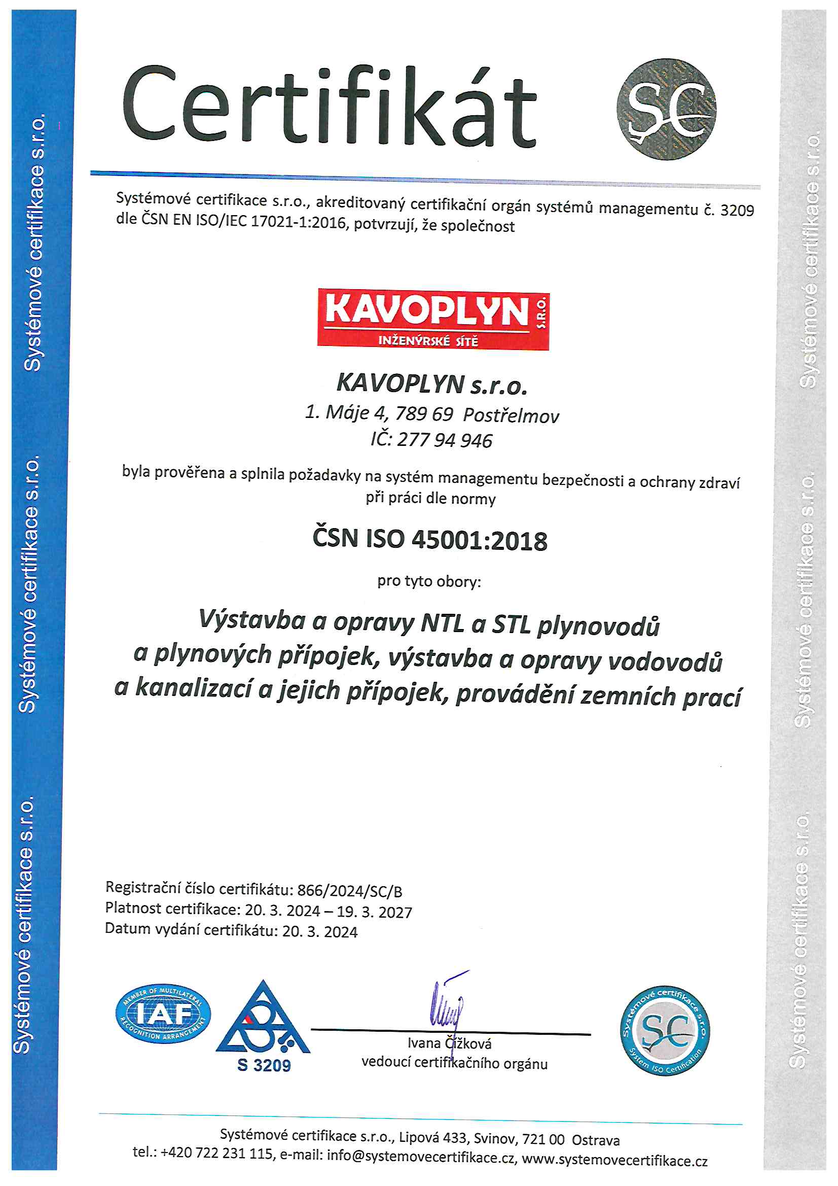 ČSN ISO 45001:2018